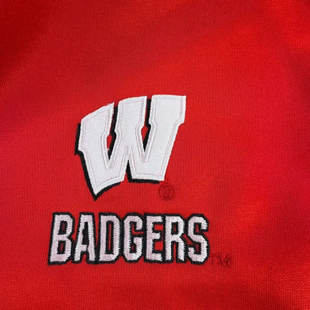 Colosseum Wisconsin Badgers Full Zip Hoodie Mens XXL Red Jacket